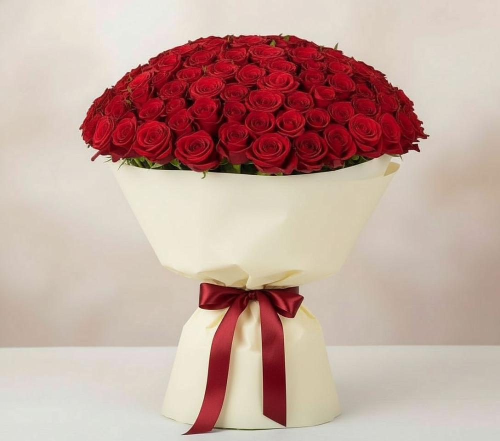Букет 101 Красная роза Милано в Грачевка