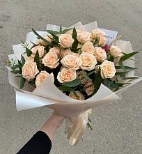 Букет Кремовые розы Латте в Грачевка