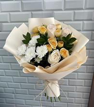 Букет цветов из:  Розы и Хризантемы в Грачевка