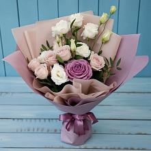 Букет цветов из:  Розы и Лизиантусы в Грачевка