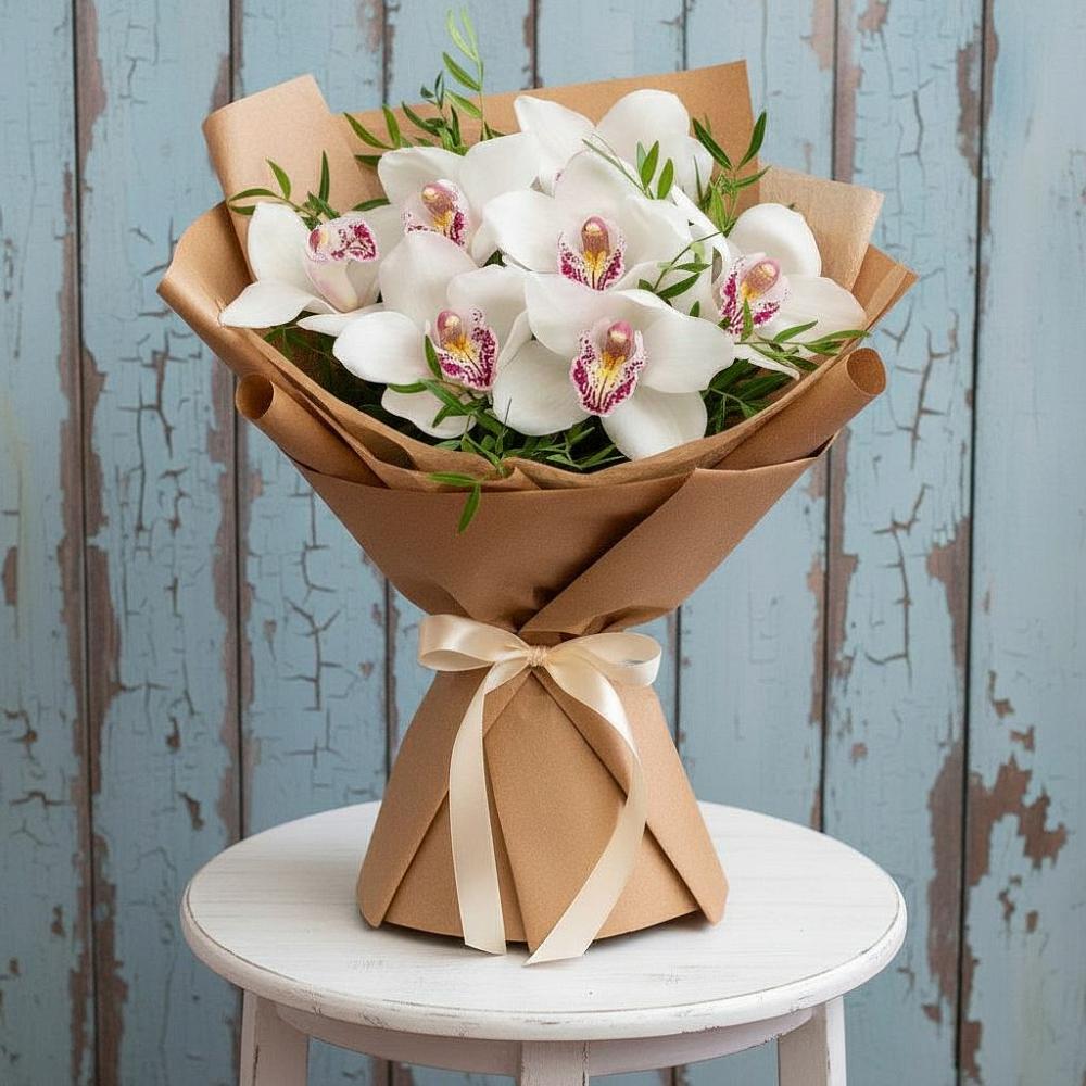 Букет цветов из: Орхидеи и Розы в Грачевка