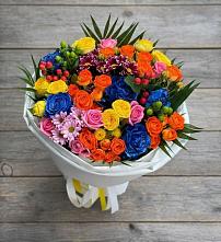 Букет цветов из:  Розы и Хризантемы в Грачевка