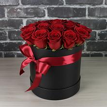 Цветочная композиция из Розы в шляпной коробке в Грачевка