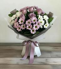 Букет цветов из:  Хризантемы и Розы #REPLACE_PRED# Грачевка