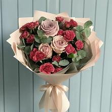 Букет цветов из:  Гвоздики и Розы в Грачевка